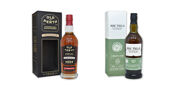 Flaskor till Old Perch Vinstage edtion och Mac-Talla Virgin oak